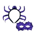 thumbnail image 1 of Diadema de Halloween, regalo, accesorio de disfraz para baile de graduación, carnaval, actuación en el escenario Púrpura, 1 of 10