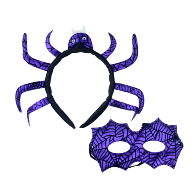 Diadema de Halloween, regalo, accesorio de disfraz para baile de graduación, carnaval, actuación en el escenario Púrpura