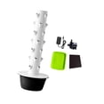 thumbnail image 2 of Torre hidropónica, de hidropónico, regalo ecológico para amantes de la jardinería, jardinera vertical para amantes de la jardinería. Negro M, 2 of 8
