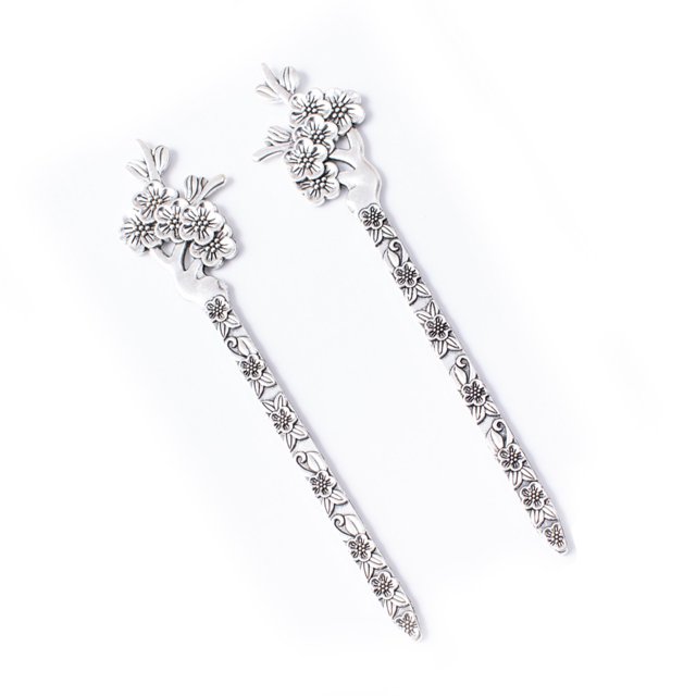Horquilla de aleación Sonducket para escultura Accesorios para hacer joyas Clip para libro de manualidades DIY Plata antigua