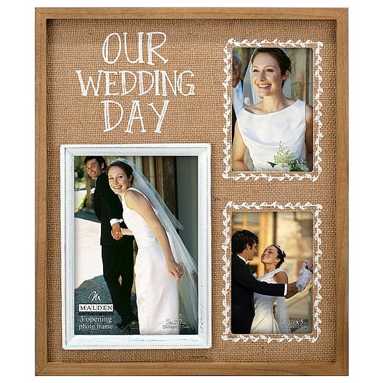OUR WEDDING DAY BURLAP frame by Malden - 5x7