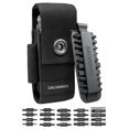 thumbnail image 1 of Galvanox Nylon Multi-Tool Sleeve with 21 Flat End Screwdriver Bits & Holder, Belt Pouch with Pockets and Bit Set Included, Compatible with, 1 of 8