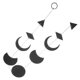 thumbnail image 4 of Rustic Moon Ornament Wooden Home Wall Pendant Balcony Decor 85.00X8.00X0.30CM 1Pack, 4 of 4