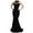 Black, variant on LYXSSBYX Womens Dresses Long Sleeve Fashion Women's Elegant Sexy Casual Sleeveless Sling Strap Pure Color Long Dress