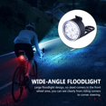thumbnail image 4 of Luz De La Bici Luces delanteras de advertencia de bicicleta de montaña LED Faro de bicicleta impermeable (Blanco) Likrtyny Accesorios para bicicletas, 4 of 4