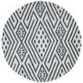 thumbnail image 4 of SAFAVIEH Micro-Loop Lynwood Geometric Aztec Runner Rug, Blue/Ivory, 2'3" x 7', 4 of 10