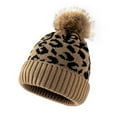 thumbnail image 4 of ievspot Unisex Winter Beanie Hats Slouchy Leopard Animal Knit Skull Cap Vintage Cheetah Print Head Cover for Women Mens, 4 of 6