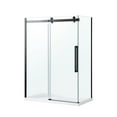 thumbnail image 2 of OVE Decors Bel Soft-Close Matte Black 60" Frameless Sliding Soft Close Shower Door, 2 of 14