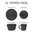 thumbnail image 2 of Red Velvet Vajilla de Cerámica - Set de 16 Piezas para 4 Personas | Platos Llanos, Platos de Postre, Cuencos de Cereal/Sopa y Tazas | Diseño Elegante, Resistente y para Uso Diario, 2 of 8