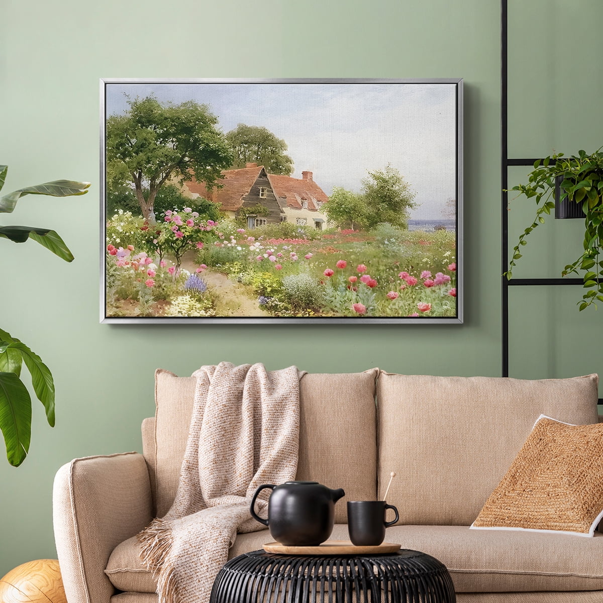 Vintage Landscape-CCLIV By Wexford Home Framed in Silver Wood Gallery Wrapped Canvas 17 in. x 25 in.