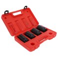 thumbnail image 1 of LAFGUR 4Pcs Impact Socket High Hardness Molybdenum Steel Double Hex 1/2in Drive,Impact Socket,Pneumatic Wrench Socket, 1 of 8