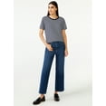 thumbnail image 4 of Free Assembly Women's Cropped Wide High Rise Straight Jeans, 4 of 6