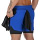 thumbnail image 1 of Pantalones cortos deportivos de camuflaje para hombre, 2 en 1, doble cubierta, secado rápido, para gimnasio, Fitness, entrenamiento, talla grande, M-5XL, 1 of 5