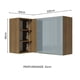 thumbnail image 2 of Alacena Gabinete Superior de Esquina Cocina Madesa Lux MG, 2 of 5