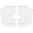 thumbnail image 4 of Ekena Millwork CMP26LE2-07000 26 in. OD x 7 in. ID Square Locke Architectural Grade PVC Contemporary Ceiling Medallion - 2 Piece, 4 of 4