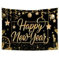 thumbnail image 1 of Happy New Year Party Backdrop Fabric Sign Poster Banner with Pattern Firework for New Year Party Decoration Photo Props Background Supplies, 1 of 5