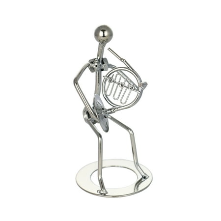 - Metal Figurine French Horn Playing Musical Decorative Accessory Statue 6.5”