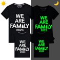 thumbnail image 1 of Camisetas navideñas a juego para la familia, camiseta luminosa de diseño exclusivo, We are Family, 2023, 1 of 4