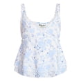 thumbnail image 5 of No Boundaries Floral Print Ruffle Cami, Women’s XXS-XXL, 5 of 5