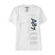 thumbnail image 1 of Camiseta gráfica Aeropostale con cuello en V Vert para Hombre Blanca Extra Pequeña, 1 of 1