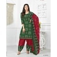 thumbnail image 2 of Ready to Wear Indian Pakistani Sewn Salwar Kameez Punjabi Designer Patiyala Dress ( Green, XXS - 34 ), 2 of 5