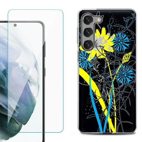 Shockproof Fashion Phone Case for Samsung Galaxy S23 5G, by OneToughShield ® - Wild Flowers