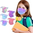 thumbnail image 2 of 50Pcs Mascarillas faciales desechables para niños con estrella, floral, mariposa, diseños Wtosuhe Wtosuhe, 2 of 2