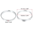 thumbnail image 5 of Unique Bargains 4 Pcs 73.1mm to 70.6mm Universal Car Hub Centric Rings Silver Tone, 5 of 6