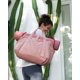 thumbnail image 2 of Bolsa de gimnasio BAGSMART para mujer, bolsa de viaje de fin de semana, rosa oscuro, 2 of 7