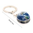 thumbnail image 3 of EGNMCR Keychains Solar System Milk y Way Nebula Double Sided Glass Ball Keychain Keychain Keychain, 3 of 3