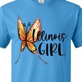 thumbnail image 4 of Inktastic Illinois Girl- Butterfly T-Shirt, 4 of 5