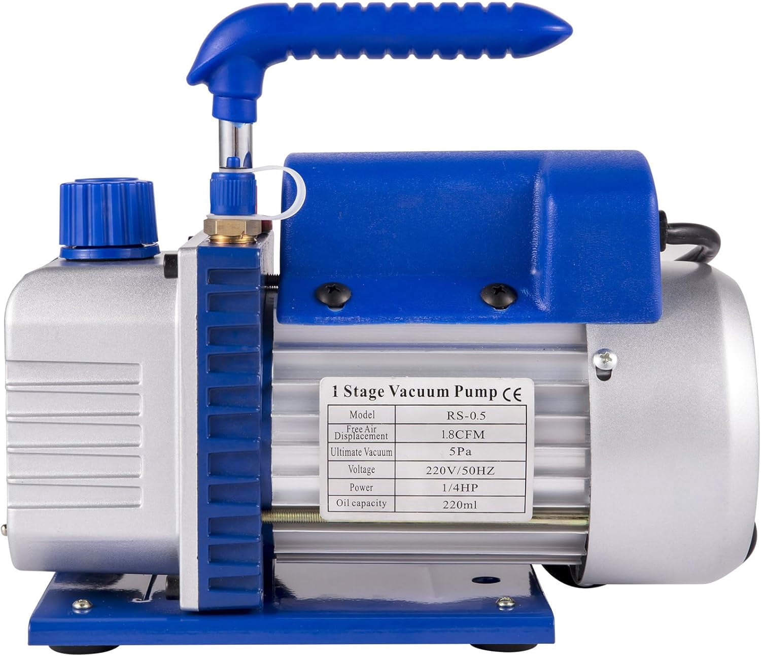 SIHAO 1/4 HP 1.8 CFM Single Stage Rotary Vane Air Vacuum Pump and AC Manifold Gauge Set Kit for HVAC Air Conditioning Refrigeration Recharging