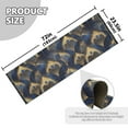 thumbnail image 5 of Yayeee Runner Rug for Bedroom 2'x6' Machine Washable Hallway Non Slip Mat, Blue Peacock Feathers Pattern, 5 of 8