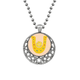 thumbnail image 1 of U alfabeto naranja lindo patron Collares Colgante Retro Moon Stars Jewelry Unbranded M, 1 of 3