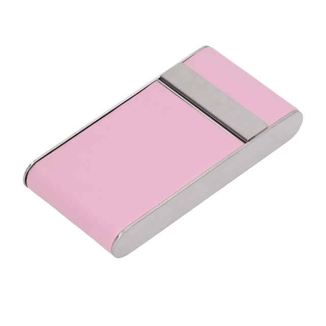 Caja De Cigarrillos, PU Portátil Del Acero Inoxidable De La Pitillera De La Función Protectora Para El Viaje