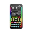 thumbnail image 1 of Voice Changer Portable Voice Changer Device with 8 Sound Effects Colorful Light Mini Live Broadcast Handheld Microphone Sound Effects Machine for Phone Laptops Computer Games Sound Card, 1 of 9
