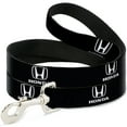 thumbnail image 1 of Honda Pet Leash, Dog Leash, Honda Logo Black White, 6 Feet Long 0.5 Inch Wide, 1 of 4