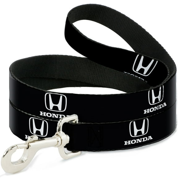 Honda Pet Leash, Dog Leash, Honda Logo Black White, 4 Feet Long 1.5 Inch Wide