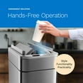 thumbnail image 5 of hOmeLabs Robust 13 Gallon Sensor Trash Can, Retractable Butterfly Lid, Batteries Included, Maximizing Space, Easy to Clean, Battery-Powered - Stainless Steel, 5 of 7