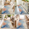 thumbnail image 4 of Hallway Runner Rug 2'x6', Blue Red Seahorse Coastal Kitchen Runner Rugs Non-Slip Carpet Mats, Farmhouse Beach Coral Nautical Bedside Rugs Runners Washable Floor Carpet for Bathroom Laundry Room, 4 of 8