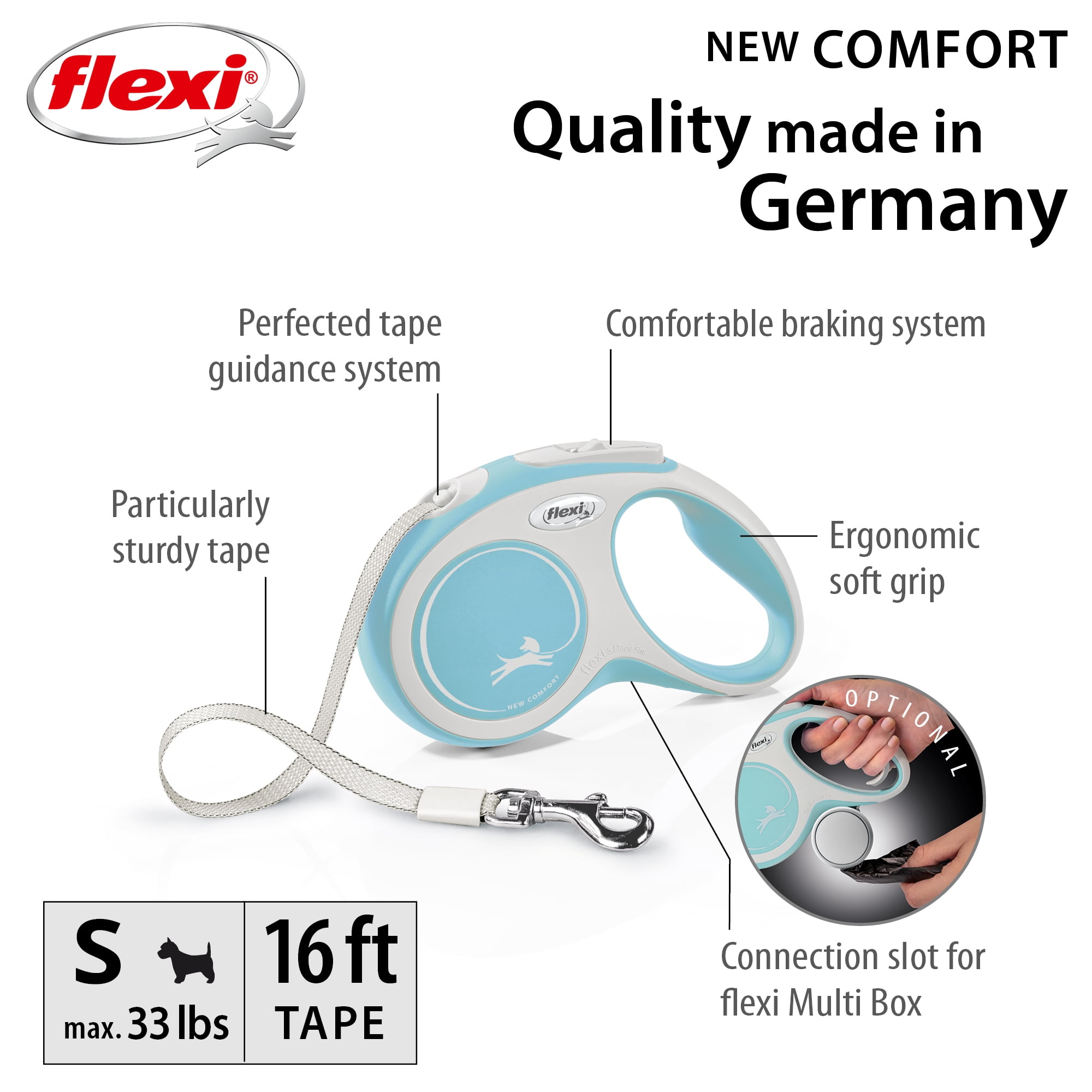New Comfort S Tape 16ft, blue