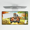 thumbnail image 4 of Hello Fall Autumn Afghan Hound Pumpkins Pickup Truck Desk Mat Full Keyboard Mouse Pad Dog Lover Large Mousepad - 13011, 4 of 5