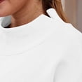 thumbnail image 5 of Xaqiouau Womens Oversized Sweatshirts Mock Neck Pullover Long Sleeve Tops Fall Winter Soft Cozy Crewneck Sweatshirt Top with Pockets, 5 of 8