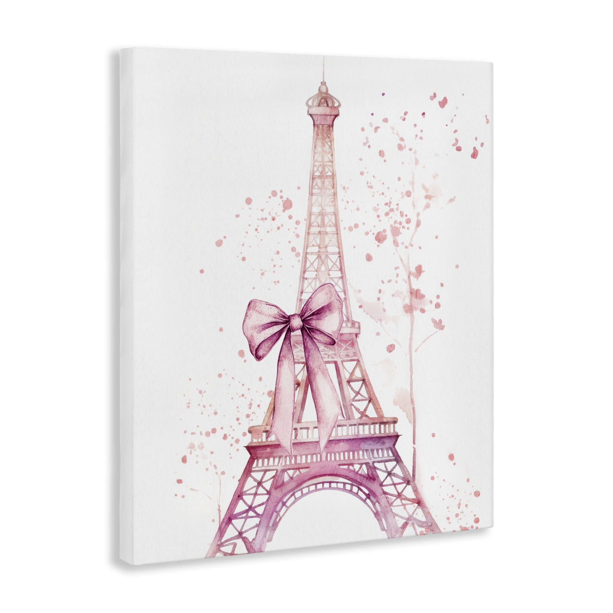 Bow Bedecked Paris Tower Canvas Wall Art, design by Kim Allen