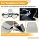 thumbnail image 5 of Clip para gafas de sol para coche Unique Bargains, soporte universal para gafas de sol en el parasol del coche, plástico beige negro 8x4cm 1 Pcs, 5 of 7