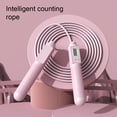 thumbnail image 4 of fastboy PVC Jump Rope Portable Replacement Digital Nonslip Handle Indoor Outdoor Ergonomic Quiet Running Jumping Ropes Pink Cord, 4 of 6