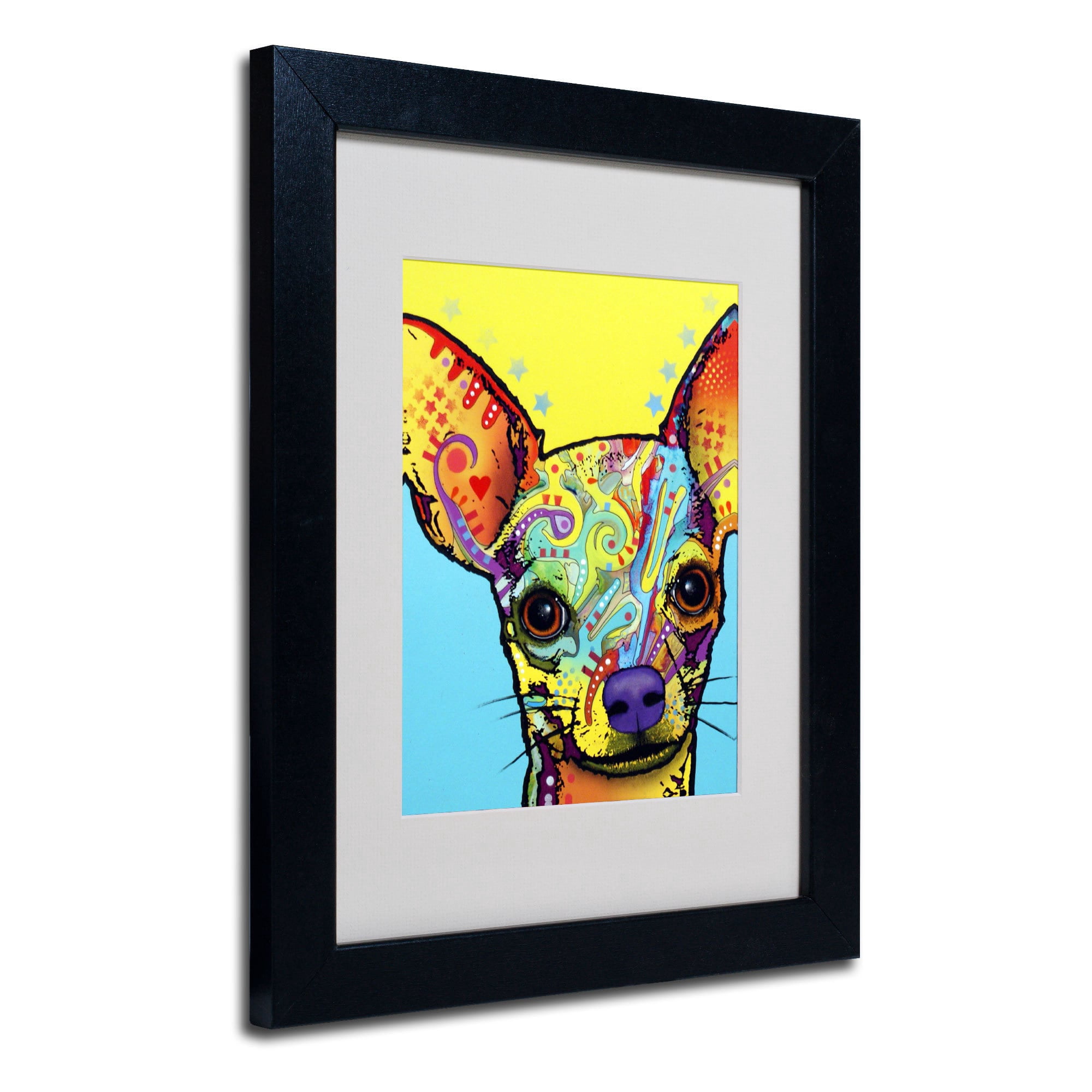 Matted art under acrylic in a wood frame