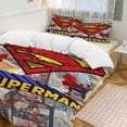 thumbnail image 3 of Duvet Cover Bedding Set Cartoon Print Soft Quilt Cover 3 Pieces, 1 Comforter Cover & 2 Pillowcases for Kids Teens Boys Girls Room Decor 86"x70", 3 of 8