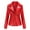 Red, variant on MSJUHEG Jackets For Women Leather Jacket New Ladies Slim Leather Stand-Up Collar Zipper Stitching Solid Color Jacket Leather Jacket Women Black L
