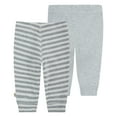 thumbnail image 2 of Huggies Baby Boy Cotton Jogger Pants, 2-Pack, Sizes 0M-24M, 2 of 8